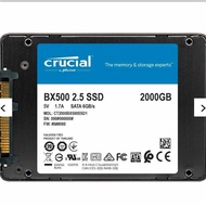 HITAM Internal Internal Memory SSD Crucial SATA 2.5 BX500 6GBs 2TB Black