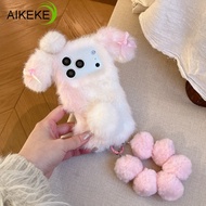 Luxury Deer Dot Plush Rabbit Phone Case For Samsung Galaxy A26 A25 A24 A23 A22S A56 M56 F56 A55 F55 