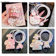 erudent Sanrio Hello Kitty Charger Data Cable Protector Case Winder Kit For Apple 18W 20W Charger Ad