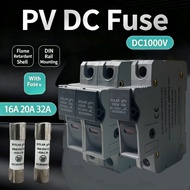 Solar DC fuse holder, 1000V photovoltaic, 16A, 20A, 32A, DC fuse holder, solar protection,