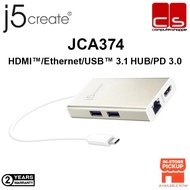 J5create JCA374 (USB-C™ Multi-Adapter - HDMI™/Ethernet/USB™ 3.1 HUB/PD 3.0)