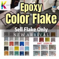 Epoxy Colour Flake 1-3MM ( SET DIY COLOUR ACCESSORIES ) for Flooring Anti-Slip Waterproofing Floor paint