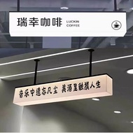 Double-Sided Acrylic Light Box Advertising Sign White Illuminated Letters Store Front Business Namep