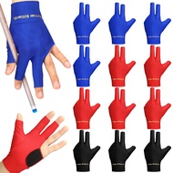 Junkin 15 Pcs 3 Fingers Pool Gloves Billiard Glove Elastic Shooters Snooker Cue Sport Gloves Show Po