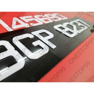 🔥Ready Stock 🔥Nombor Plate kereta 3D Crystal /3DCrystral Car Number plate