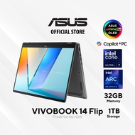 2026 ASUS Vivobook 14 Flip TP3407SA-SG155W 14" Laptop (Intel® Core™ Ultra 7 Processor 258V  | Intel 