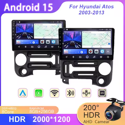 High-performance For Hyundai Atos 2003-2013 Screen Dash Cam Android Car Auto Radio Stereo Head Unit 