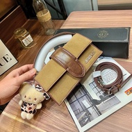 Women's Mini Handbag with Wrapped Handle, Cute Hanging Bear - Elegant Style TT75TK.