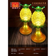 Double Dragon Line Crystal Glass Wanglai Light [Small Size/Large Size] SLH PINEAPPLE SHAPE LED ALTAR LAMP [Small/Big]