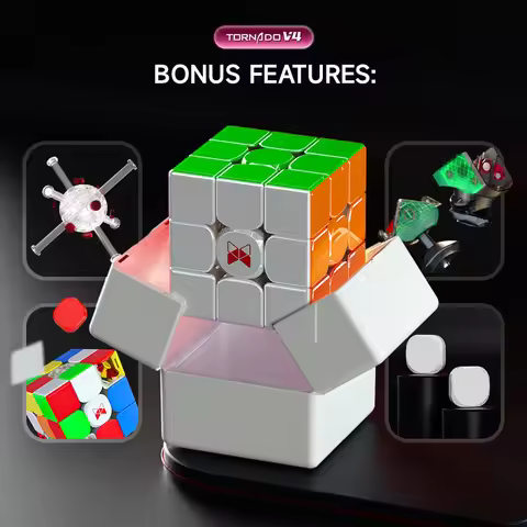 QiYi X-MAN Tornado V4 M 3x3 Magic Cube QY 3x3 Flagship Speed Cube Pioneer Maglev UV Cube Puzzle Toys