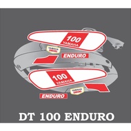 STICKER STRIPING VARIATION DECAL LIST MOTORCYCLE BODY DT 100 ENDURO
