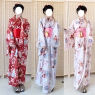 ZST Japanese Traditional Kimono Dress Oriental Elegant Yukata Woman New Year Festival Kimono Obi Vin