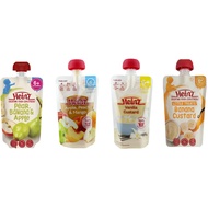 Heinz Baby Puree Food Pouch 120gm (Pear,Banana&Apple / Apple,Peach&Mango / Banana Custard / Vanilla 