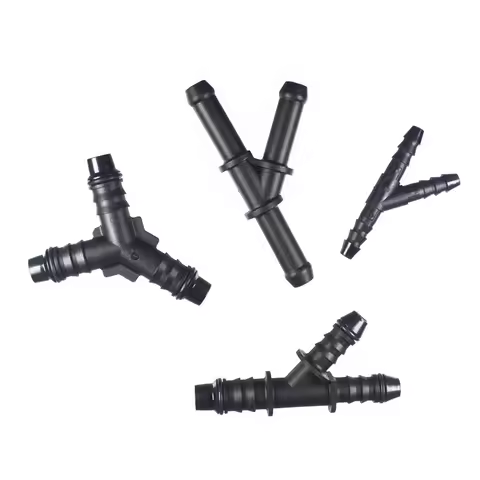ID4 ID7.5 ID8 ID10 Plastic Tee Connector General Fuel Line Quick Connector Y Type Hose Adaptors For 