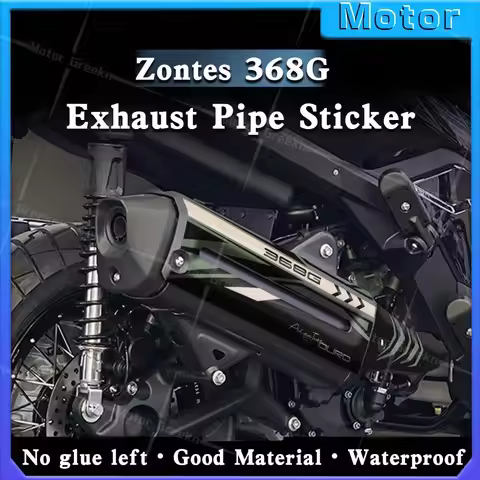 For Zontes 368 G ADV ZT 368G zontes 368g Motorcycle Exhaust Pipe Frosted Protection Sticker Decorati