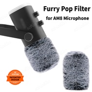 Universal Windscreen for FIFINE AM8 Microphone Furry Wind Muff Pop Filter Microphone Muff Wind Cover