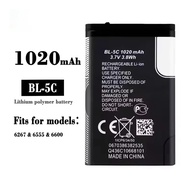 BL5C3.7V1020mAh BL-5C for Nokia 2112 1108 1100 1110 6230 1200 1208 1280 1600 2700 5130 N70 Lithium P