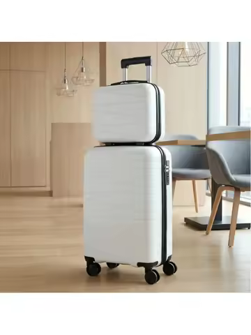 20 And 14 Inch Luggage Storage 2pcs Set, With Spinner Wheels, Carry-On Size Suitcase Travel Suitcase