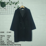 Coat Long Coat Wool Premium 2 kg Preloved 049