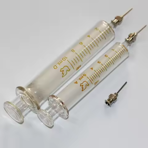 RELIFE Glass Syringe 5ml 10ml Syringe Metal Needle Welding Oil Container Glass Push Rod Mobile Phone