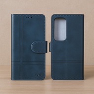 [ Vivo Y1S / Y01 / Y03 / Y03T / Y04 / Y04S ] Flip Case Stand Leather Book Burberry Leather