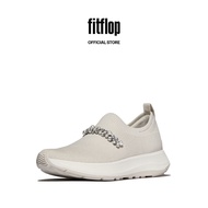 FitFlop F-MODE Women's Flow Pearls Crystal Knit Slip-On Sneakers - Paris Beige (A1C-A99)