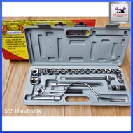 TWO HORSES 1/2'' 25-Piece Set 6-Sided Block