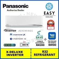 Panasonic X-Deluxe Inverter R32 Series Air Conditioner 1.0HP / 1.5HP / 2.0HP / 2.5HP ~ CS-XPU10XKH / CS-XPU13XKH / CS-XPU18XKH / CS-XPU24XKH (Seda Voucher RM200 + TNG Reload Pin Rm100)