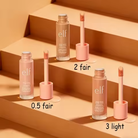 Elf Cosmetics Makeup Set Setting Spray New Shade Foundation Lip Glaze Fine Glitter Lip Oil Enlarged 