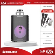 reyyeyeD&amp;D | Kingster KST-8806 8.5" Inch Portable Wireless Speaker with Microphone and Remote