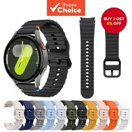Smart watch strap for Samsung watch7 wavy stitching silicone strap and Galaxy watch7 silicone watch 