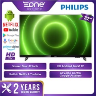 Philips 32 Inch HD Android Smart TV 32PHT6916 | Netflix &amp; Youtube | AI Voice Control | Dolby Digital Plus | Smart TV