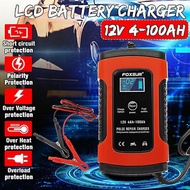 FOXSUR 12V 5A Pulse Repair Charger, Motorcycle & Car Battery Charger 4.8