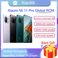 Xiaomi สมาร์ทโฟน11 Pro 5G 128GB/256GB,กล้อง50MP Snapdragon ทั่วโลก888 120HZ AMOLED Screen 67W ชาร์จเร็ว5000MAh