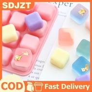 [SDJZT] 16-Cavity Square Cake Baking Silicone Mold - Cake Decorating Tools Food Packaging