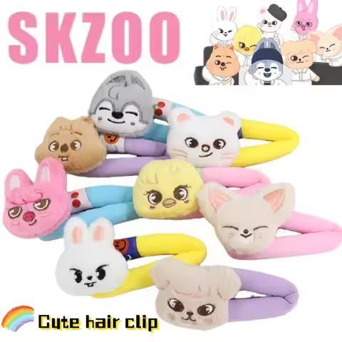 New SKZOO Stray Kids Quokka Foxi.ny Leebit PuppyM cartoon cute hairpin girl bangs one-word clip swee