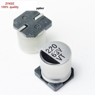 50PCS SMD Aluminium Electrolytic Capacitor 63V 220UF 220U 63V220UF 220UF63V 10x10.5 10*10.5MM
