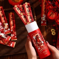 Lock Beauty Home Furnishing 2026 Year of the Horse Lottery Red Envelope Chinese Style Tube Packaging