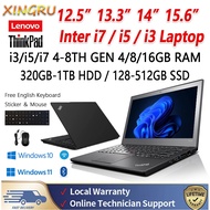 【Cheapest Laptop】Lenovo ThinkPad 14“ 15”6 Intel Core i3 i5 i7 4-8th Gen 4-16GB RAM 1TB HDD 512GB SSD