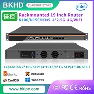 2025 Firewall Hardware Gateway Security Server 1u 19 Inch Rack-mounted N100 N305 Rj45 1g/10g Sfp+ 4g
