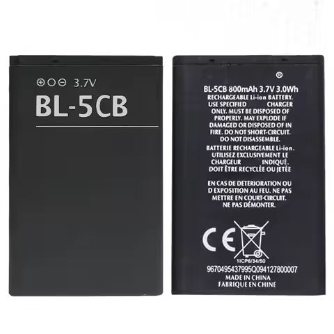 BL-5CB Replacement Battery For Nokia 3108 2135 6086 6108 6230 6820 7610 N72 N91 100 101 103 105 109 