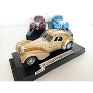 1:28 Buggati 57SC Atlantic Vintage Die Cast Car (Light and Sound)