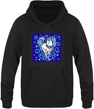 Fashion Yama Hooded Sweater Cute Rainbow Unicorn Among The Clouds Stars Rose sports hoodies sweatshi