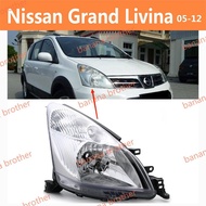 Nissan Grand Livina (2005-2012) Headlamp Headlight Head lamp Front Light Head Light Front lamp Lampu