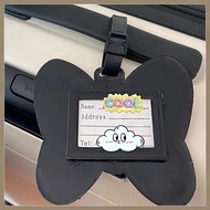 MXFASHION Cartoon Luggage Tag, Boarding Pass PVC Airplane Suitcase Tag, Soft Mickey Address Label Ai