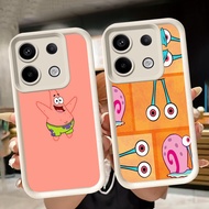 Soft Casing for Xiaomi Redmi 15C 13T poco M7 M6 X6 Neo Note 13 13C Pro Plus 5G White Q67 Sponebob