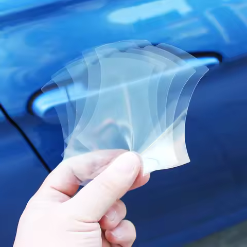 5pcs Transparent Car Door Sticker Handle Protection Film for skoda octavia fabia rapid yeti Kodiaq V