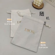 10 Packing Price Dior Dior White Drawstring Bag Canvas Bag Cosmetic Storage Bag Small Gift Bag Draws