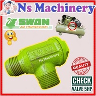 Swan Check valve For 5HP~15HP Air Compressor/Swan check valve