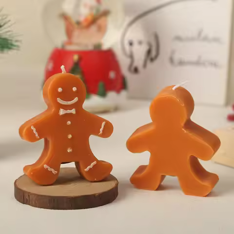 Xmsj Christmas gingerbread man scented candles Burning Time 4-12 Hours Coffee Milk scented festive a